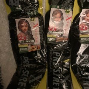 African braiding ( 2 X pre stretched